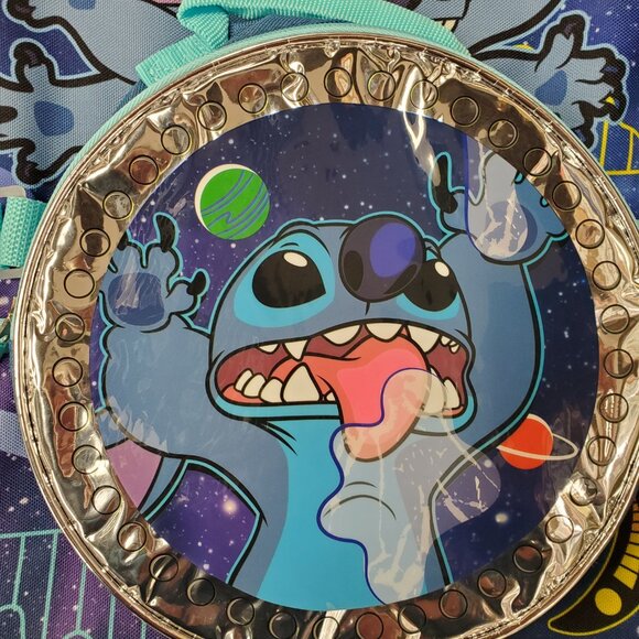 Lilo & Stitch space themed 5 piece kids 16 inch backpack set - Picture 2 of 3